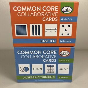 Common Core Collaborative Cards Base 10 And Algebraic Thinking Set Of 2